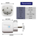 16A EU Smart Wifi Power Plug Energy Monitor Timer Smart Home House Wifi Wireless Socket Outlet for Alexa Google Home by Tuya App
