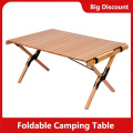 Outdoor Folding Table Beech Camping Wooden Table Family BBQ Picnic Desk Garden Party Table Travel Hiking Outdoor Furniture