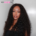 Middle U Part Kinky Curly Wig Human Hair Long 10-30 Inch U part Wig Brazilian Remy Hair Natural Hair Wigs For Women MYLOCKME