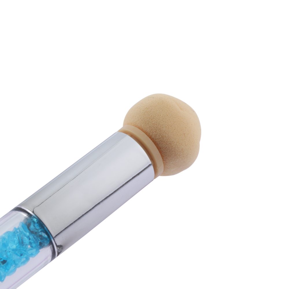 Double End Nail Art Gel Polish Color Gradient Brush Sponge Head Transfer Stamping Rhinestone Handle Blooming Pen Manicure Tool
