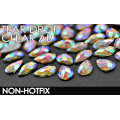 4x6 5x8mm Tear Drop Crystals Nail Art Clear AB Acrylic rhinestones plastic Non Hotfix Flat back glitters for DIY jewelry Stone