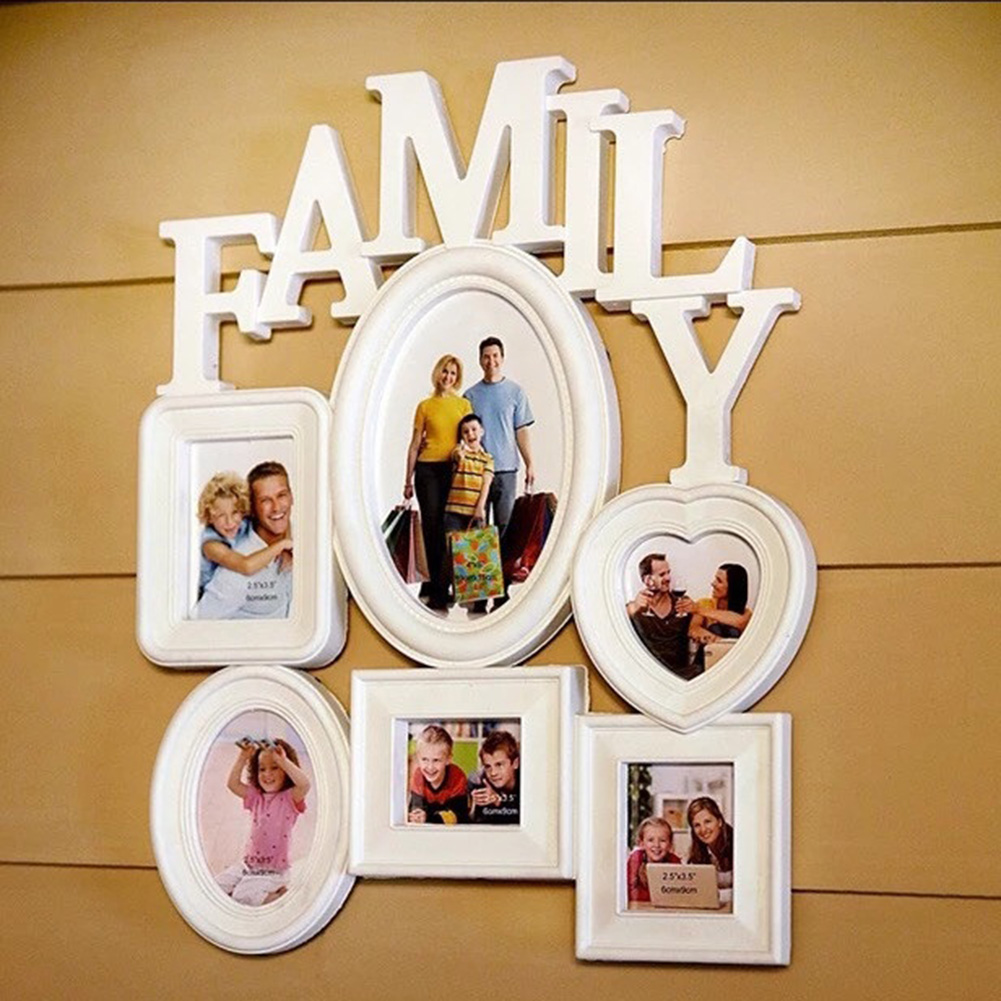 HOT SALES!!!New Arrival Plastic Family Photo Frame Wall Hanging Picture Holder Display Home Room Decor Wholesale Dropshipping