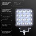 2019 New 4 inch Ultra-thin LED Shockproof Headlight Square 160W Super Bright Spotlight for Trucks Off-road Vehicles Ships