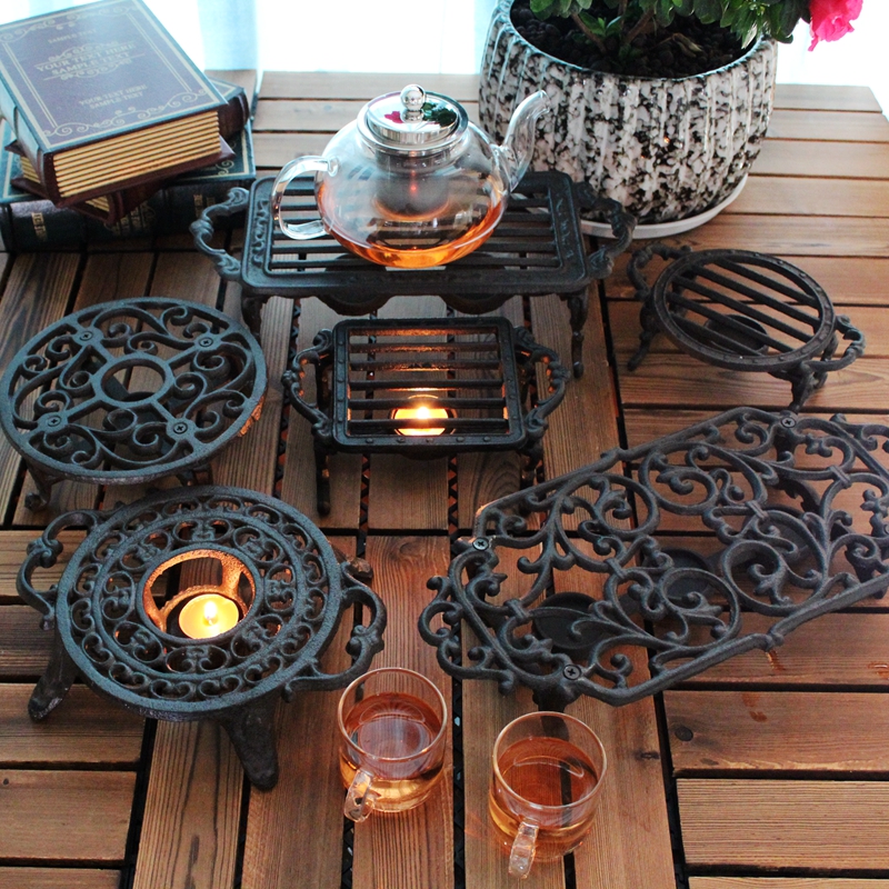 European-style cast iron alcohol stove grill candlestick lamp hotel home decoration ornaments candle holders home decor