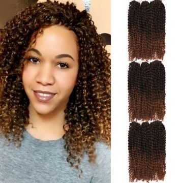 Marlybob Crochet Hair 3 stks/set afro Kinky Curly Hair 12inch Crochet Braids Synthetic Braiding Hair Humbo Jerry Hair Extension