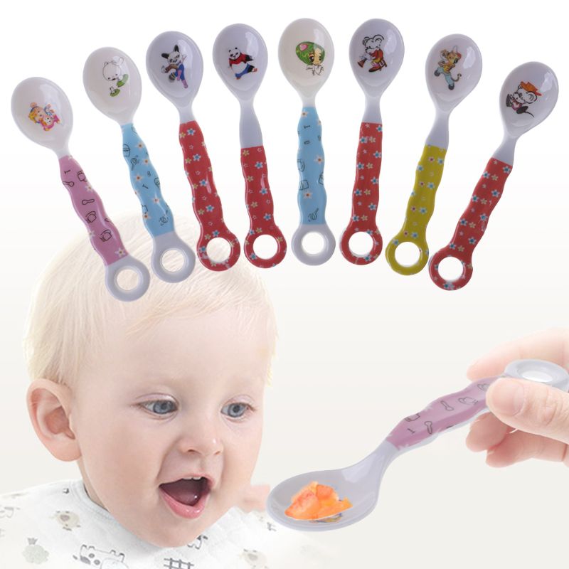 3pcs Baby Spoon Newborn Feeding Food Cutlery Spoons Dishes