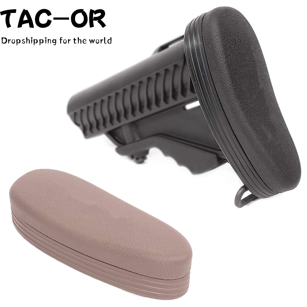 Tactical Snap-On Recoil Buttstock Pad Butt Shockproof Rubber Shoulder Protector for Hunting Most 6-Position Stock AR15 Rifle