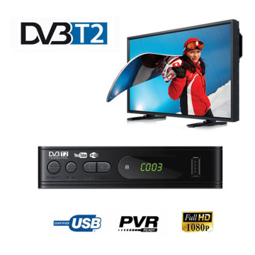 HDMI HD 1080P DVB-T2 Tuner Receiver Satellite Decoder TV Box TV Tuner DVB T2 USB2.0 Built-in Russian Manual For Monitor Adapter