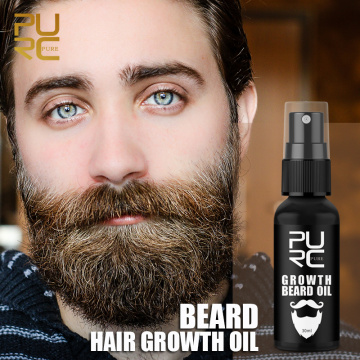 Pure Beard Growth Oil Men Anti Hair Loss Grow Moustache Essence Oil Thicker Fuller Gentlemen's Beard Hair Extension Pro 30ml