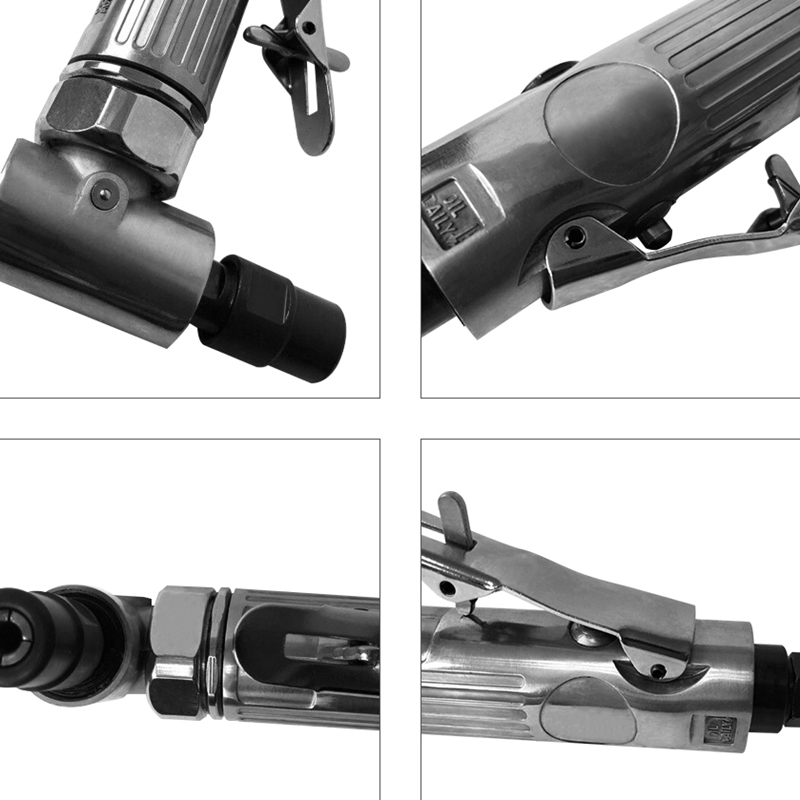 1/4 inch Air Angle Die Grinder 90 Degree Pneumatic Grinding Machine Cut Off Polisher Mill Engraving Tools Set With Spanner Wre