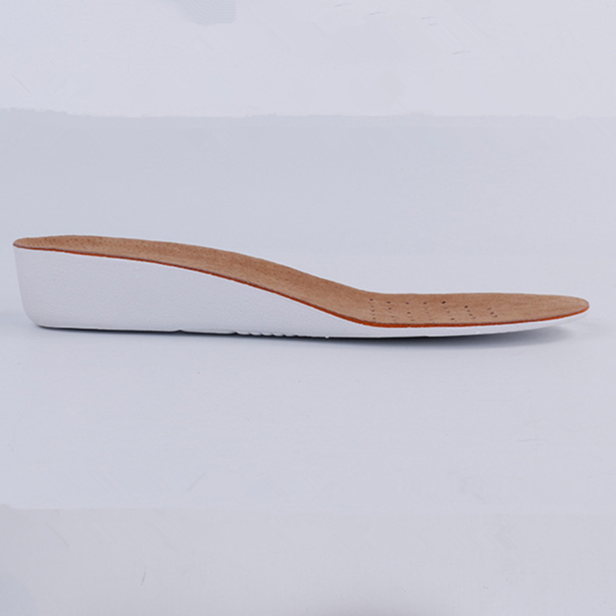 Pigskin insole EVA insole height increasing silica gel insoles flat bottom surface pigskin gelatin orthotic insoles three kinds