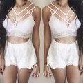 Women Sexy Hot Bras Lingerie Bandage Hollow Out Ladies Lace Tank Top Vest Sleeveless Summer Underwear Intimates Brassiere Top