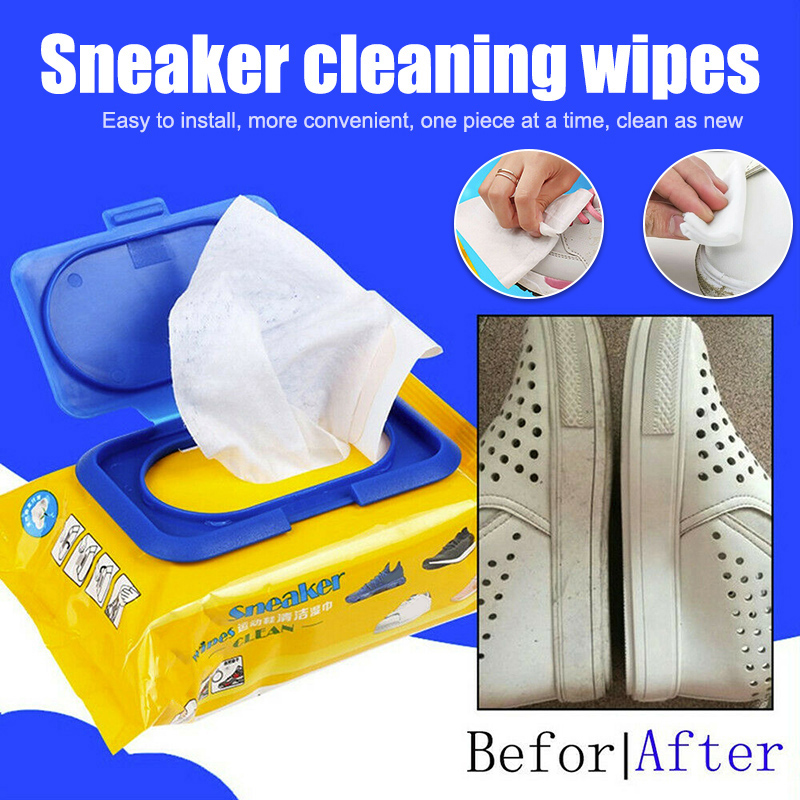 Travel Portable Disposable Sneakers Cleaning Wet Wipes White Artifacts Shoes Quick Easy New