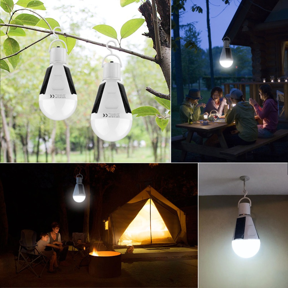 Solar LED Lamp Camping Light Portable Camping Lanterns Outdoor Tent Light Hanging Hook LED Rechargeable Light Lantaarn Lampe
