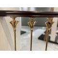 24 K Gold Surface Finish Stair Fence Pipe Handrail Stair Coupling Pole Parts Balusture Armrest Accessories Column Post