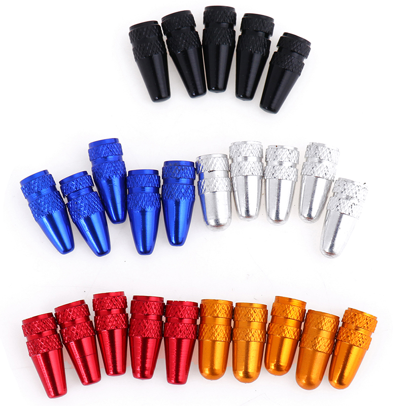 5pcs Aluminium Pressure Valve Caps Dust Cover NEW Bike Presta Valve Cap MTB Wheel Rim Tyre Stem Air Valve Caps Bicycle Presta