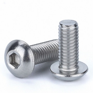 M6 M8 DIN7380 Button Head Screw Hexagon Socket Allen Key Bolts A4 Marine Grade 316 Stainless Steel 8 10 12 14 16 20 25 30-100mm