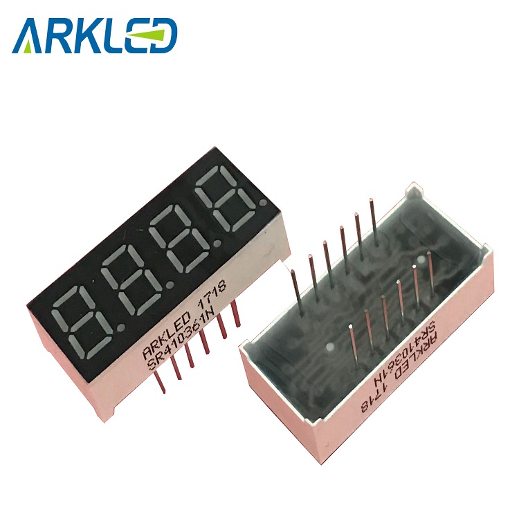 0.36 inch four digits led display super red