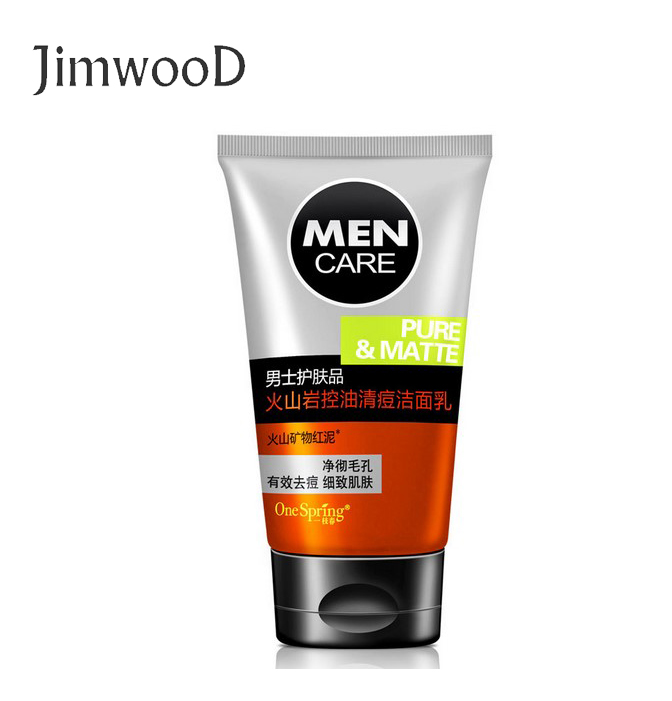 1pc MEN'S volcanic rock Whitening Moisturizing Cleanser Facial Care acne treatment Cleansing Skin Care Face Washing Product
