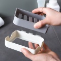 Plastic Wall Mount Soap Dish Strong Suction Cup Cleaning Brush Sponge Tray Holder Soap Storage Box For Bathroom Shower Tool
