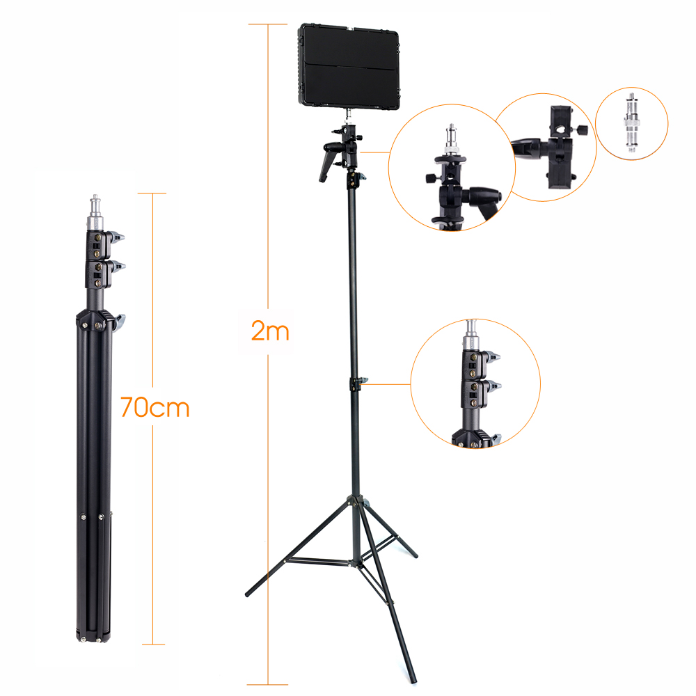 Travor 600pcs daylight led video light Studio light 3200K 5500k 75W photography lighting with 2.4G wireless remote and youtube