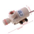 12V Solar Submersible Hot Water Pump Circulation 212° F Brushless Motor High Pressure Pumps for Solar Water Heater Accessories