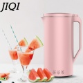 JIQI 350ML Automatic Soy Milk Machine Mini Fruit Maker Juicer Vegetable Extractor Food Blender Filter Free For Soybean 110/220V