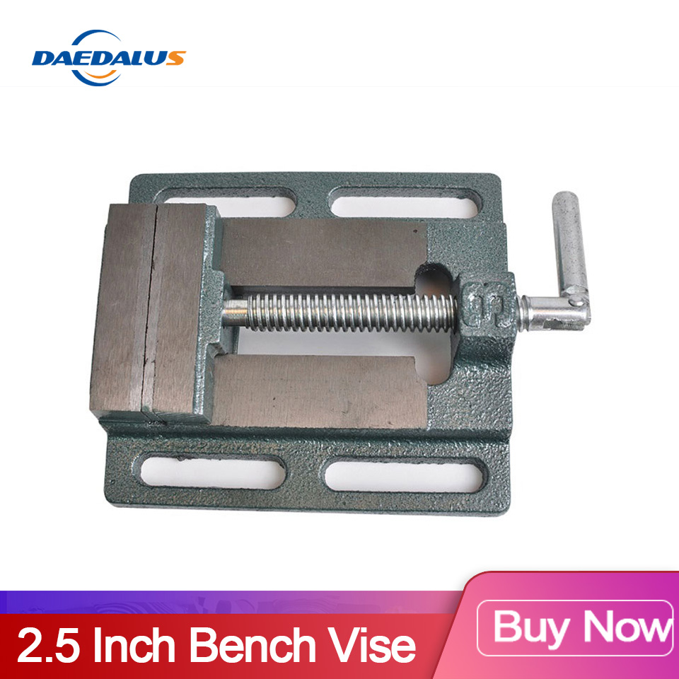 Table Vise Drill Clamp 2.5 Inch Bench Vise DIY Worktable Mini Vice For Drill Press Manual Woodworking Milling Machine