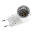 E27 EU Plug 180 Degree Lamp Base Light Rotate Bulbs Adapter Converter Lamp holder With On / Off Switch