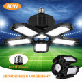 100w LED Garage Light 8000 Lumen 5 Leaf Deformation Fan Ceiling Light E26 Industrial Lamp For Home Workshop Warehouse 85-265V