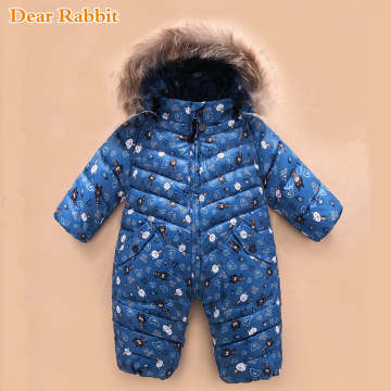 -30 Russian NEW Winter Snowsuit 2020 Boy coat Baby Girl Clothes 90% Duck Down Jacket Outdoor Infant Kids velvet Jumpsuit 0-4 Yrs