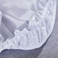 J0 bed skirt polyester comfortable soft and breathable home hotel multi-color bed cover elastic with ruffled bed skirt