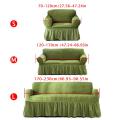 Elastic Sofa Cover 3D Woven Plaid Slipcover Universal Furniture Covers With Elegant Skirt Living Room Wear-resistant Couch Sofa