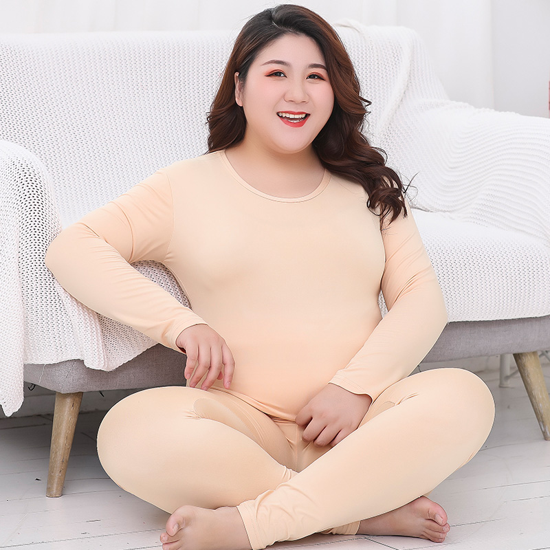 Long Sleeve Women Plus Size Thermal Long Johns Autumn Winter Women Long Johns Solid Lace Warm Women Thermal Underwear 3XL 4XL