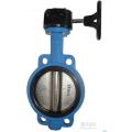 wafer type gear operated butterfly valve with hand wheel