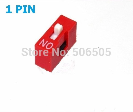 10pcs 1 Position 1P DIP Switch 2.54mm Pitch 2 Row Slide DIP Switch