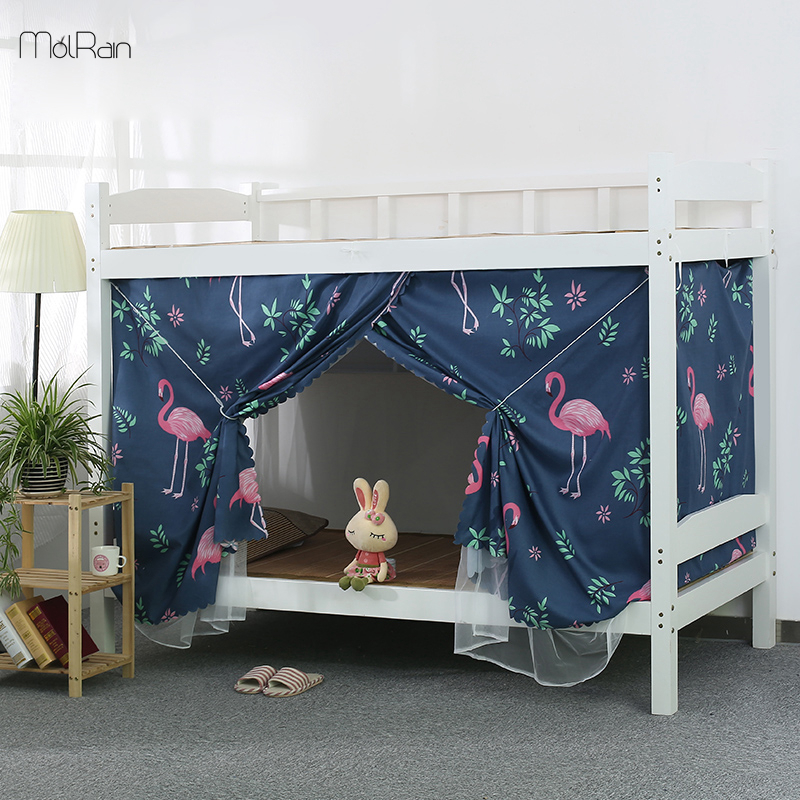 student dormitory mosquito net bed curtain integrated upper shop lower men's shade cloth female bedroom dual-use curtains