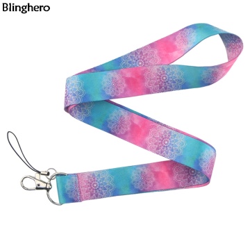 10pcs/lot Blinghero Starry Night Printing Lanyard For keys Phone Cool Phone Holder Neck Straps With Keyring DIY Hang Rope BH0148