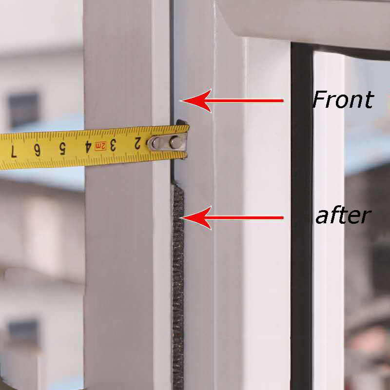 5Meters Self Adhesive Seal Strip Door Draught Excluder Window Pile Seal Film Door Brush Swal glass bathroom home Weather Strip