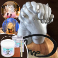 DIY Replica 3D Hand & Foot Print Mold Powder Gypsum Powder Baby Birthday Gift Handprint Footprint Memorial Plaster Casting Kit