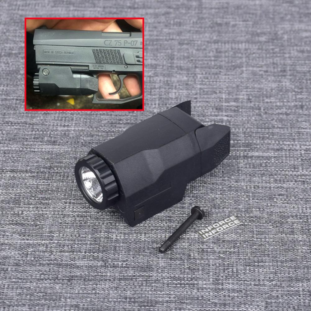 Tactical Compact APL weapon Light Mini Pistol Gun Light Constant/Strobe LED flashlight for cz75 glock 20mm Rails