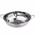 NOCM Stainless Steel Hot Pot Kitchen Soup Stock Pot Cookware For Induction Cookers Cooking Pot Mandarin Duck Pot
