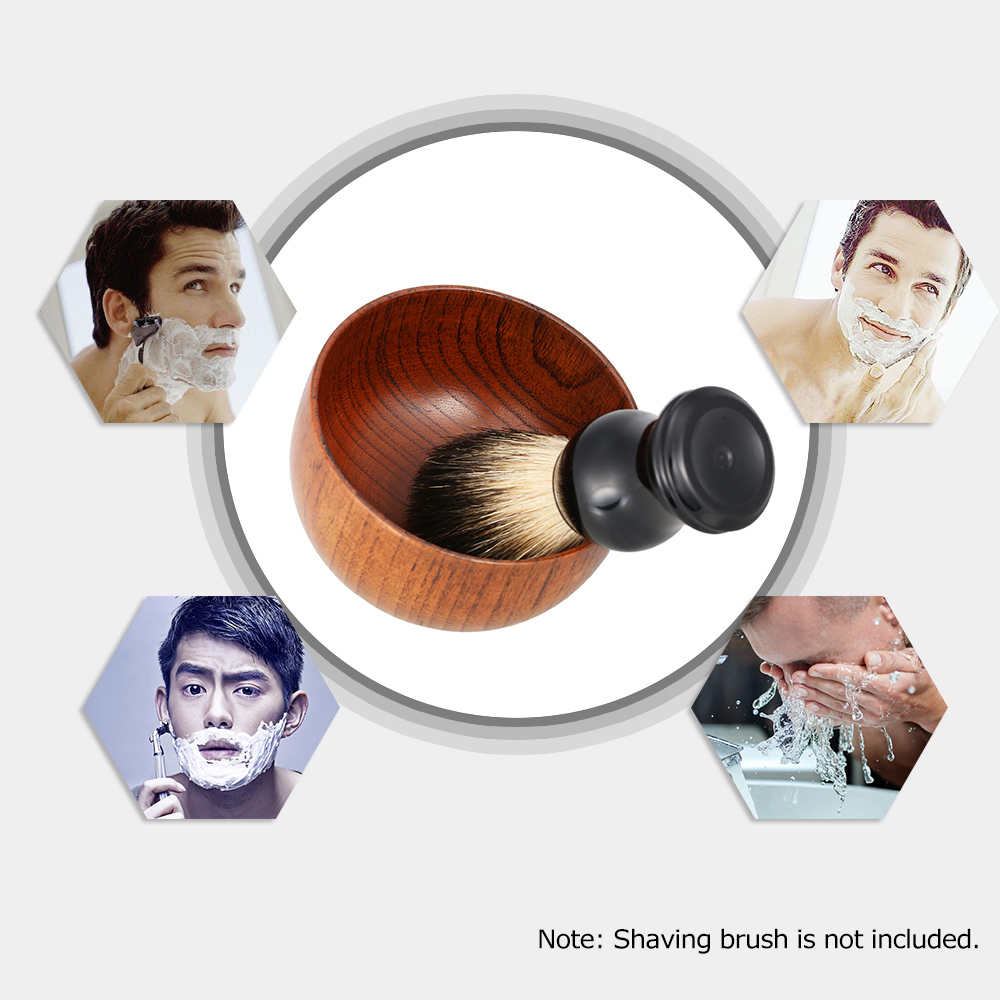 1pcs Anself High Quality Wooden Shaving Brush Bowl Shave Cream Soap Cup Male Face Cleaning Soap Mug Beard Cutting Tools