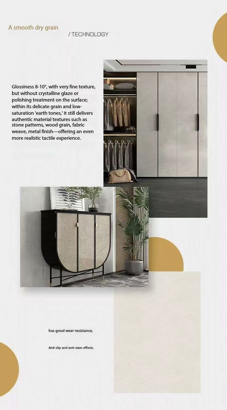 beige sintered stone slab