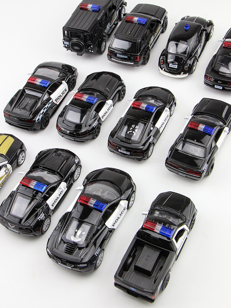Children's Toys Gifts For Boyfriend Police Car Series RMZ city Diecasts Toy Vehicles Simulation Exquisite Model 1:36 Alloy Cars