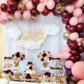 118pcs/set balloons arch garland for wedding decoration Burgundy balloon chain backdrop baby shower girl birthday party decor
