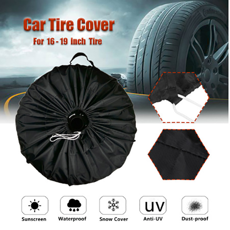 Car Wheel Bag SUV Tire Cover Case Spare Tire Wheel Bag Tyre Spare Storage Cover Tote Polyester Oxford Cloth Car Protective Bag