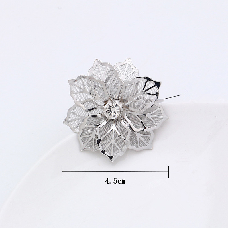 Napkin Rings Alloy flower Design Napkin Rings for Wedding Receptions Gifts Holiday Banquet Dinner Christmas Table Decoration