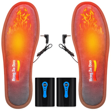 Electric Heated Shoes Insoles Temperature Adjustment Battery Powered Heated Insoles For Winter Ski Warm Heating Charging Insole