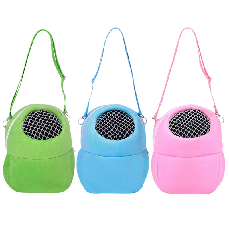 Small Pet Carrier Bag Animal Outgoing Bag with Shoulder Strap Portable Travel Handbag Backpack for Hedgehog Hamster